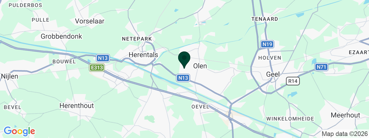 Map showing job vacancies in Olen