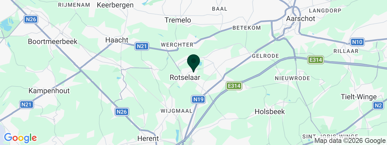 Map showing job vacancies in Rotselaar