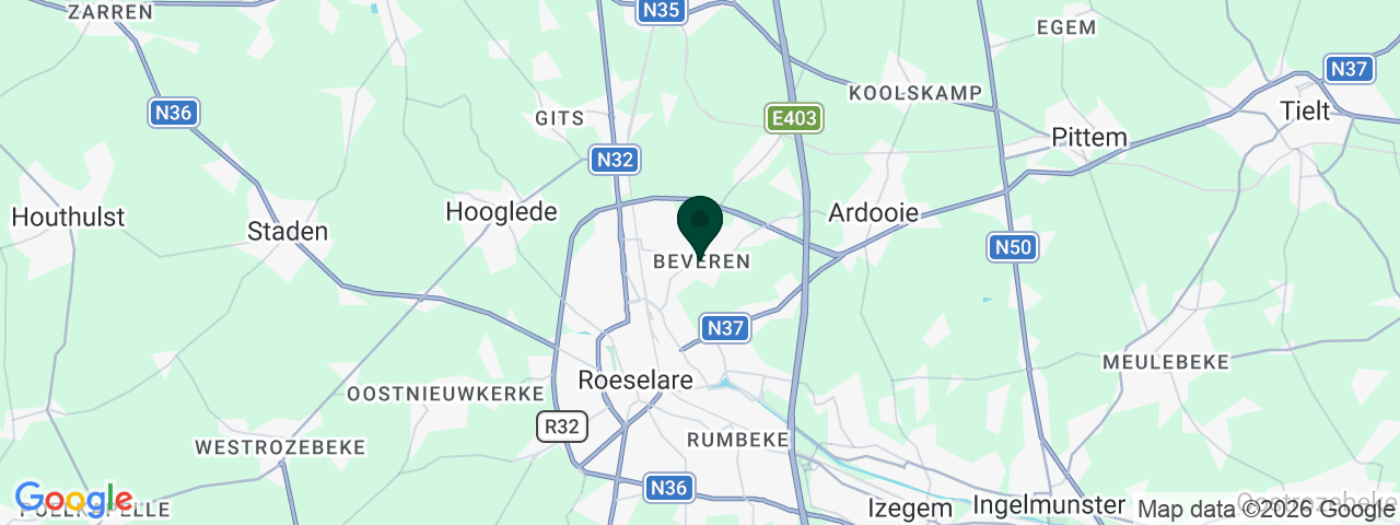 Carte des offres d'emploi à Beveren-Roeselare