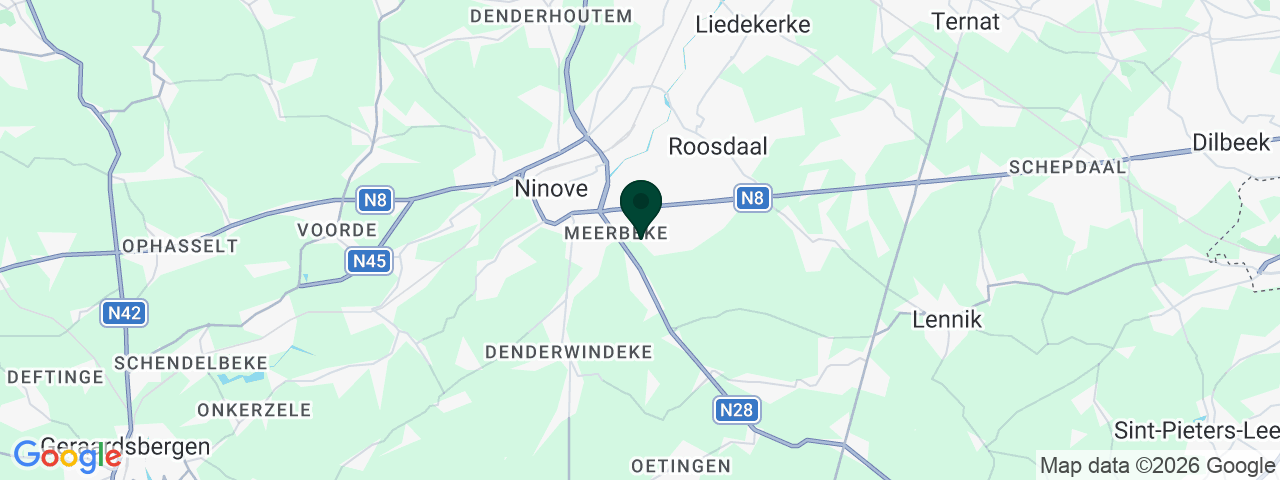 Map showing job vacancies in Ninove