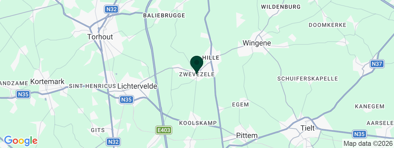 Map showing job vacancies in Zwevezele