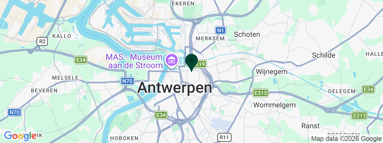 Carte des offres d'emploi à Anvers