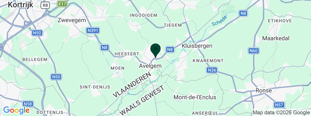 Kaart met vacatures in Avelgem