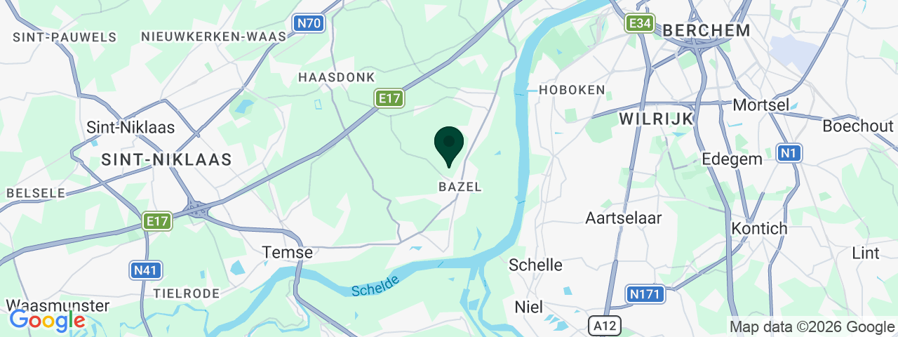 Kaart met vacatures in Kruibeke