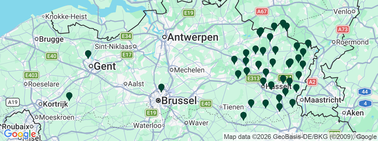 Carte des offres d'emploi dans le Limbourg